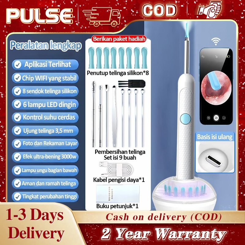 2026 Korek Kuping Kamera / Hd Alat Pembersih Telinga Kamera Korek Kuping Bayi Wifi Hubungkan App