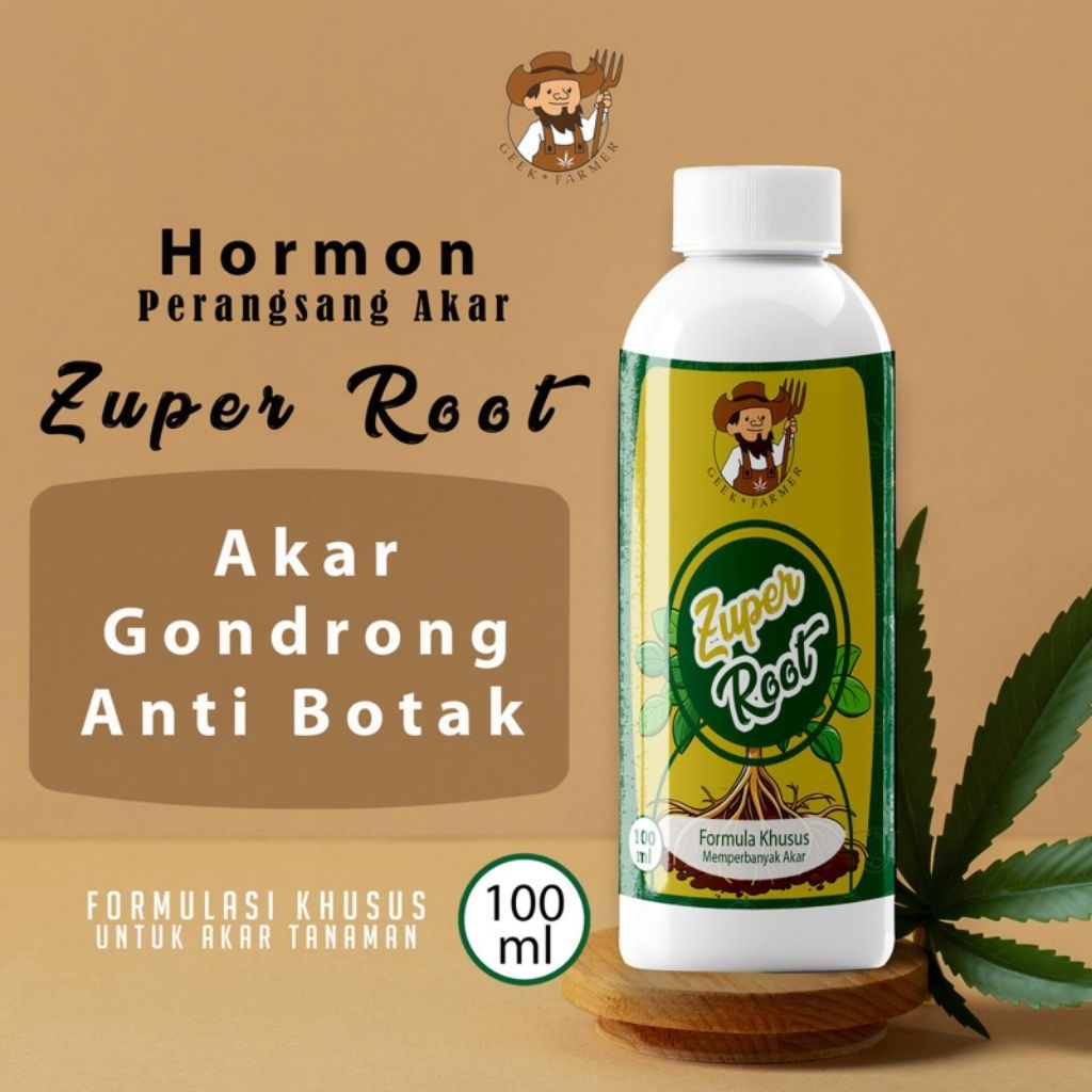 Zuper Root 100ml Hormon Booster Akar Geek Farmer