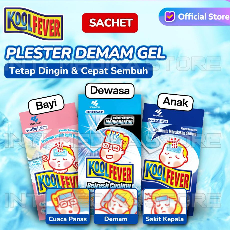 KOOLFEVER - Plester Kompres Penurun Panas Demam Anak & Dewasa