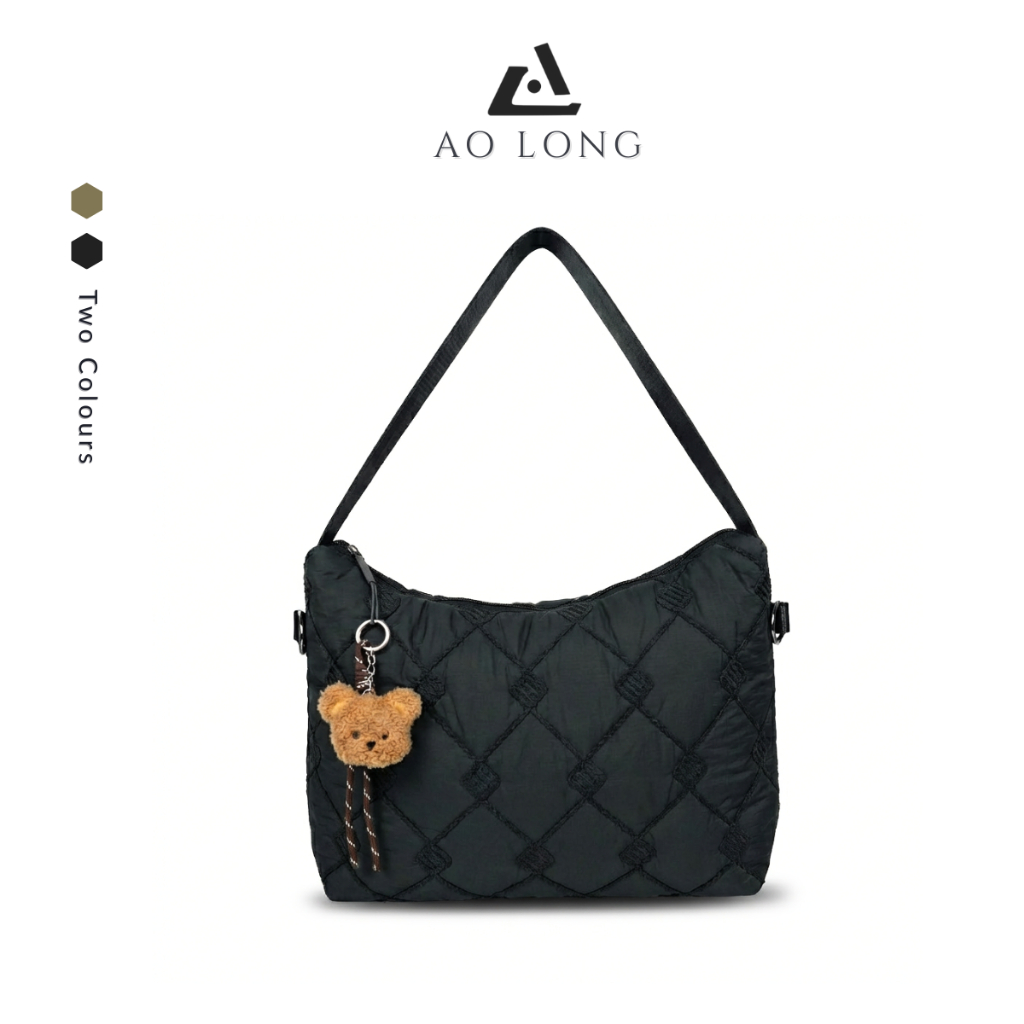 AOLONG MAWA 6132# - Tas Selempang Wanita Modern Muat Macbook 15inch - Tas Slempang Unisex Tahan Air