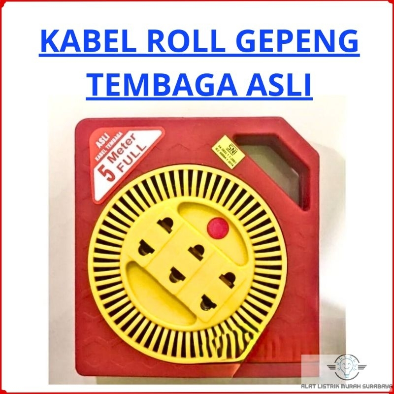 DEXICON Kabel Roll Kotak 7,5m 5m / kabel roll mini / box kabel / roll kabel kecil / kabel olor