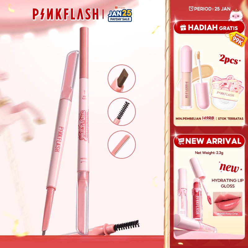 PINKFLASH PinkDefiner 3-in-1 multi-use eyebrow pencil Long-lasting Smooth stroke