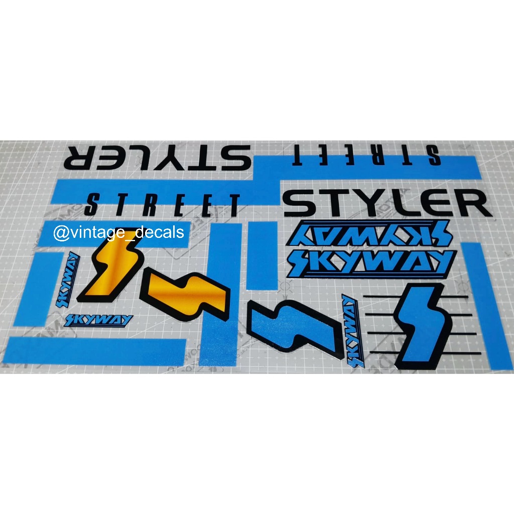 decals replacement BMX skyway street styler