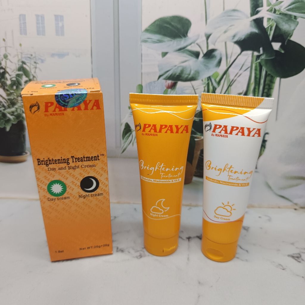 Mamaya Cream Papaya Bpom siang malam Original Pelembab Wajah