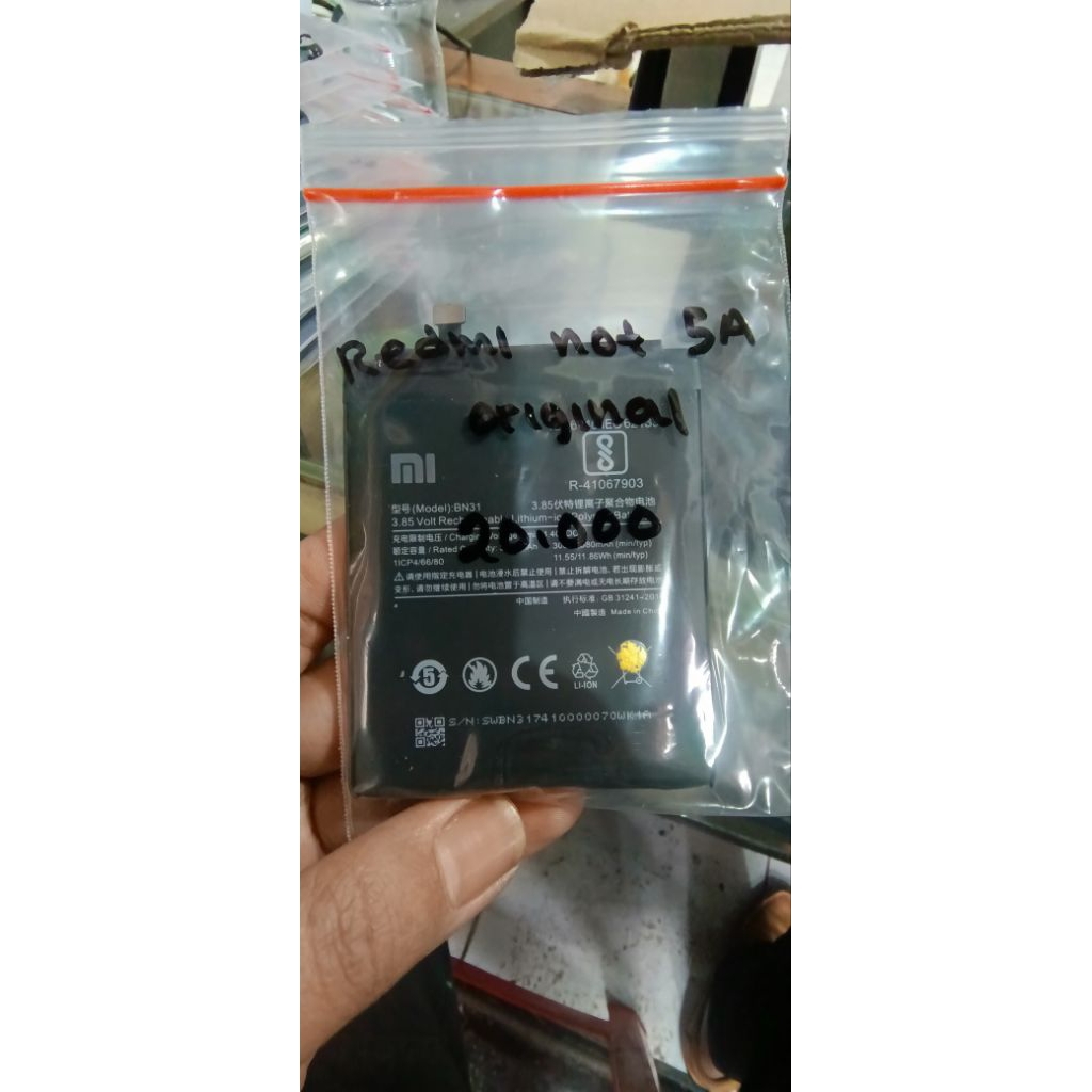 Baterai Redmi Not 5A Original