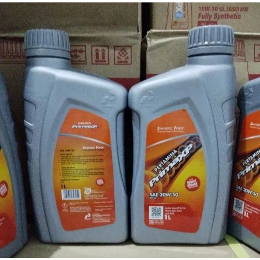 Oli Prima Xp 1000ml 1 Dus Oli Mesin Pertamina Prima Xp 20w-50 1 Liter 6pcs