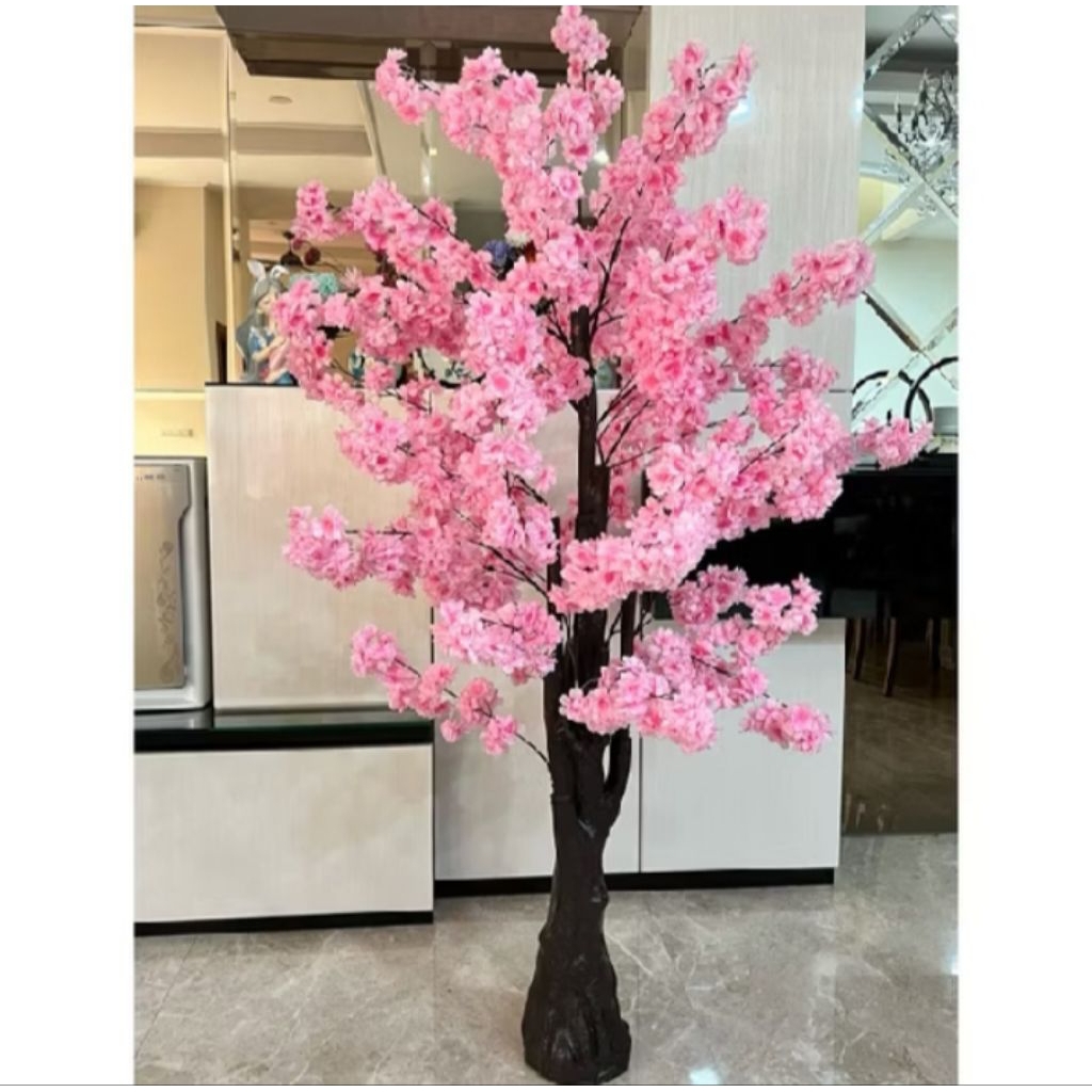 pohon hias artificial cherry blosom tinggi 1m - 2m