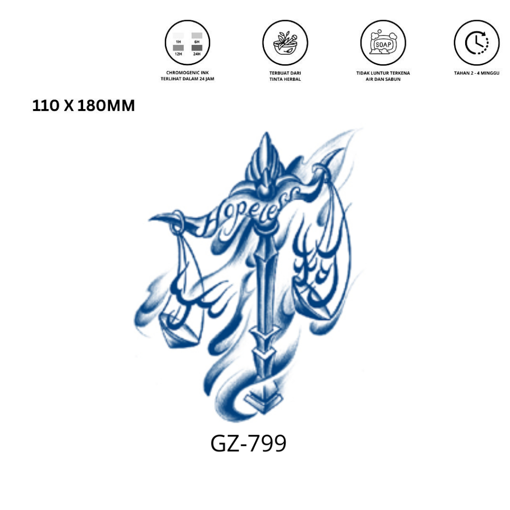 Tattoo Abstrak Tattoo Temporer Tattoo Temporary