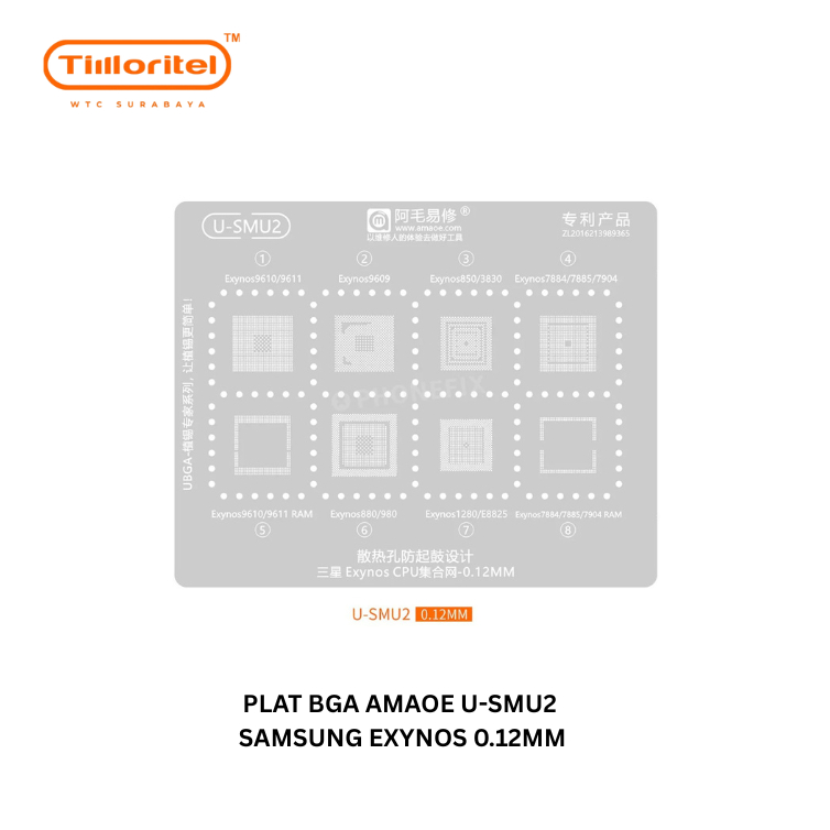 PLAT BGA AMAOE U-SMU2 SAMSUNG EXYNOS 0.12MM