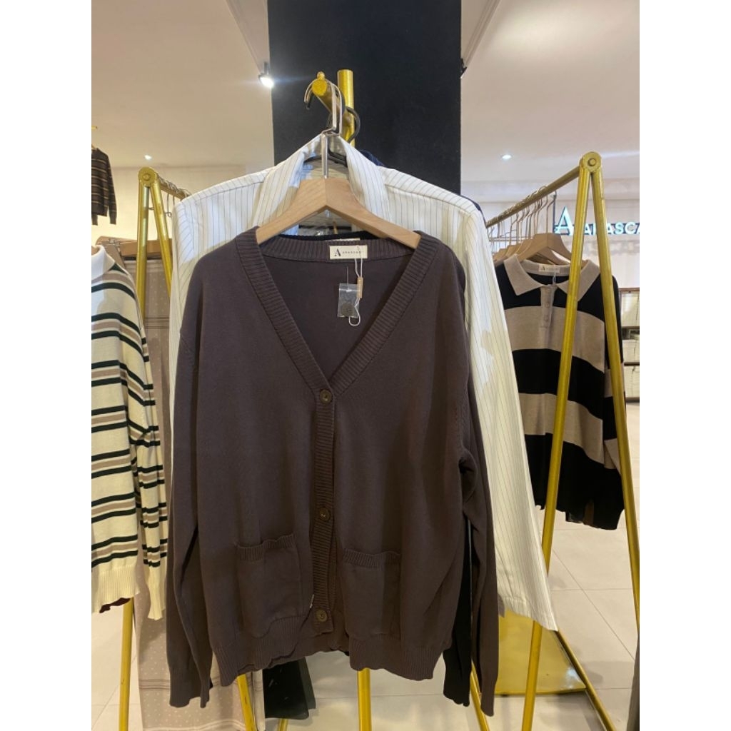 KNITWEAR ARASCARF MAHOGANY