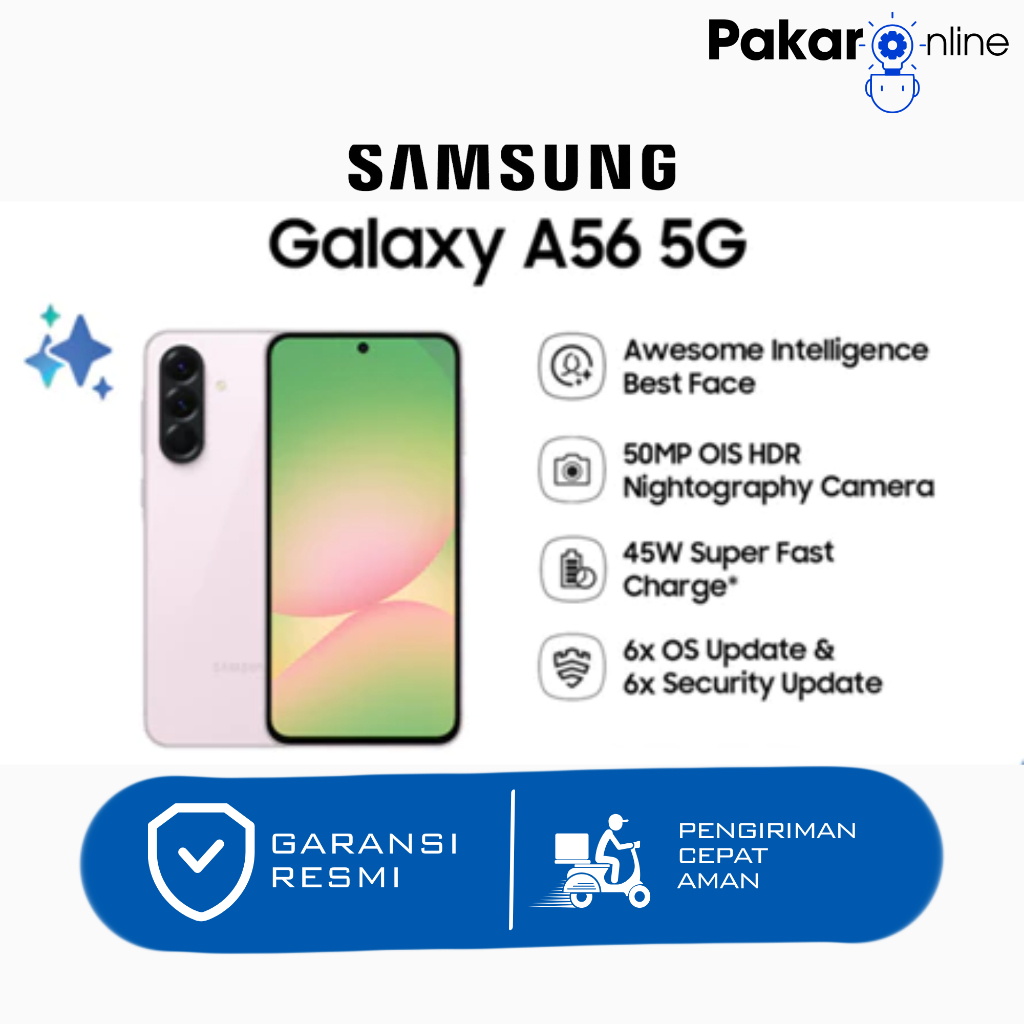 Samsung Galaxy A56 5G 8/256GB 12/256GB HP Samsung Terbaru 2025 Garansi Resmi Samsung Indonesia
