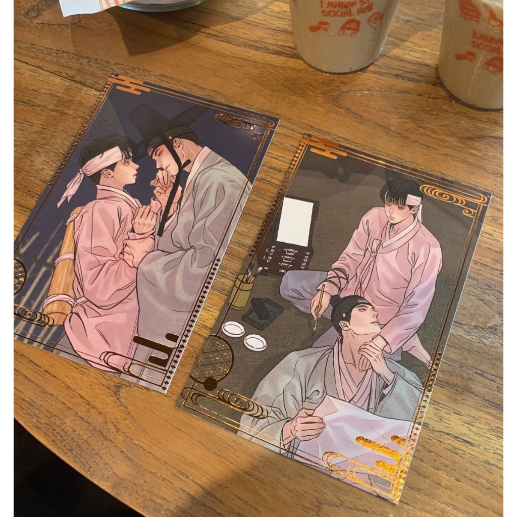 LEZHIN PAINTER OF THE NIGHT POSTCARD OFFICIAL MERCH MANHWA BL KOREA