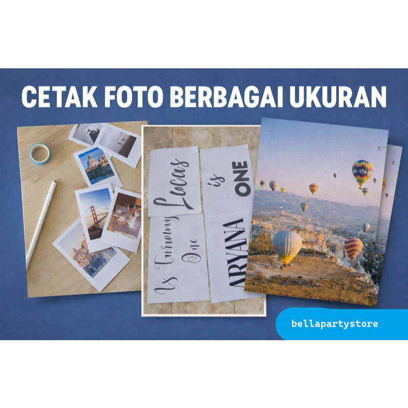 [PROSES 0-1 HARI] Cetak Kertas | print foto | cetak foto | Blues White Full Colour Ukuran A3+ Murah 