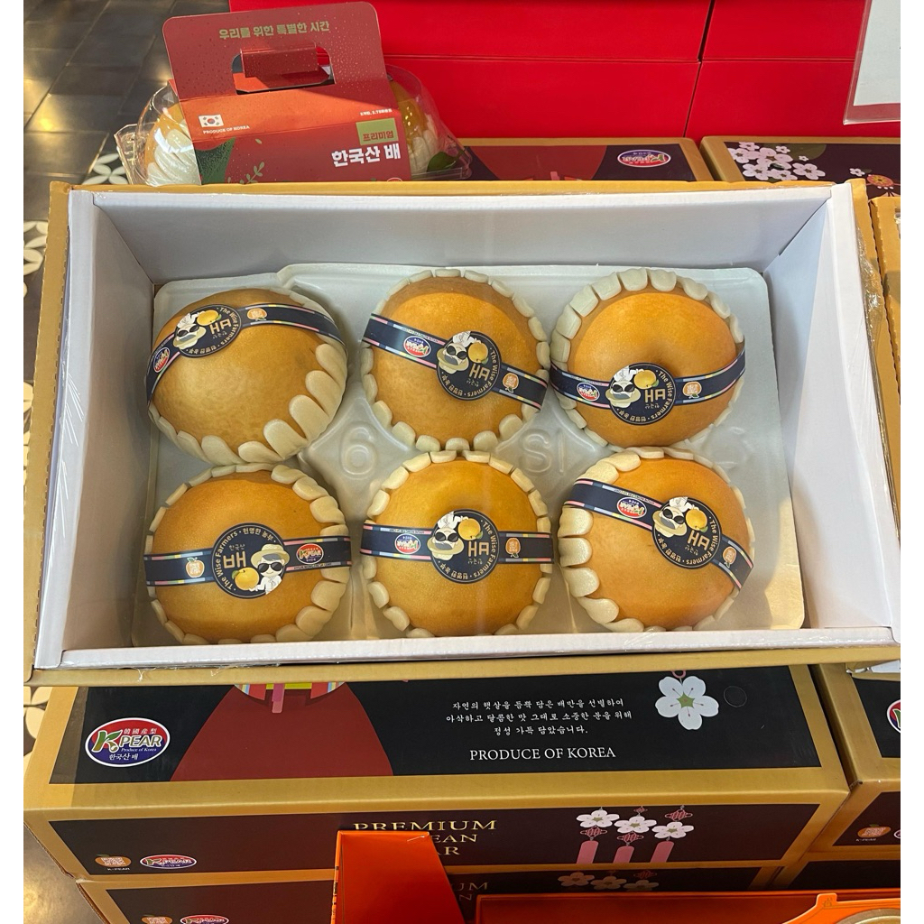 Pear Singo Super Original Korea Gift Box Isi 6 Pcs