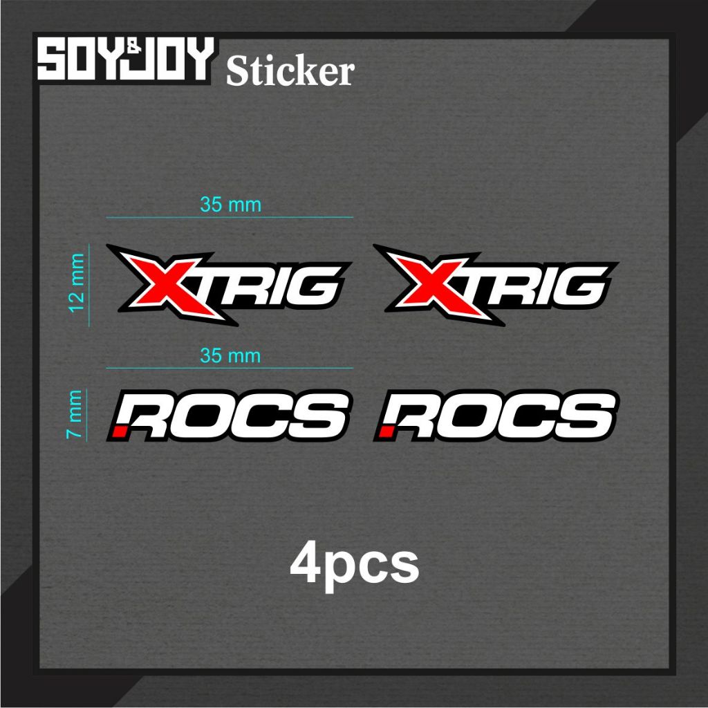 Sticker kit sticker Triple Clamp Segitiga Xtrig Rocs