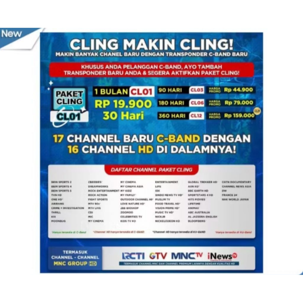 Paket OPTUS GOL K-VISION termurah