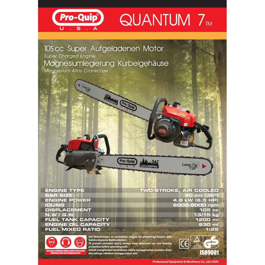 Mesin Gergaji Chainsaw Pro Quip QUANTUM-7 36 inch Kualitas  Terbaik
