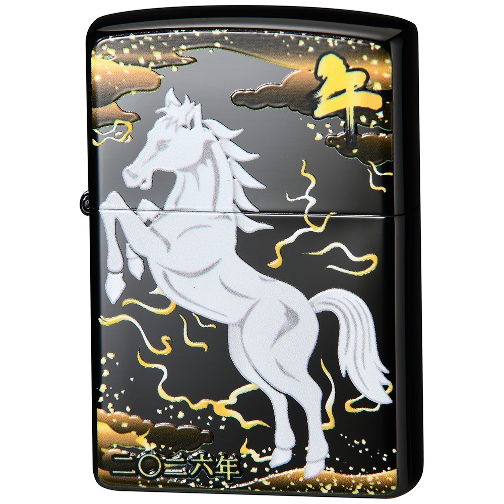 Zippo Original ZA-6-3 Black Horse Year of the Horse 2026 2TIBK-Horse