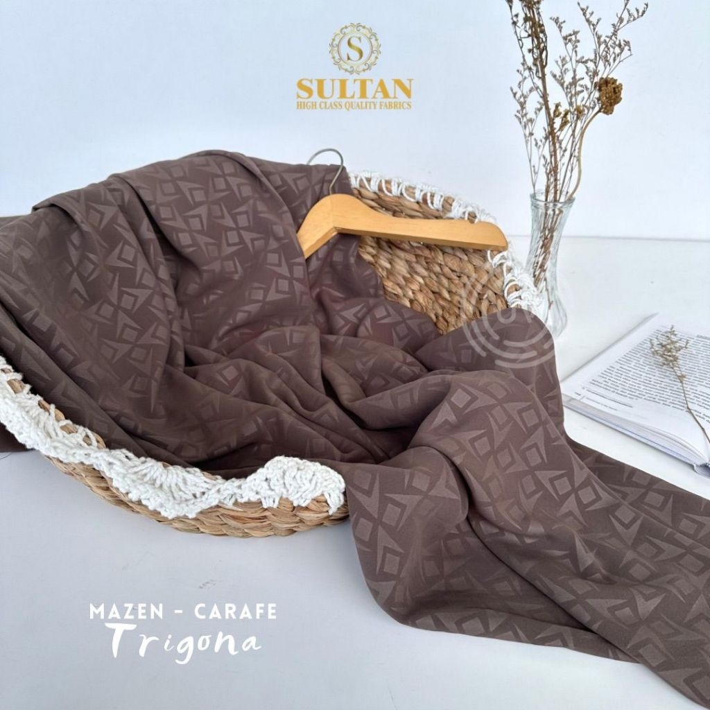 Kain Sultan Mina dan Mazen emboss trigona original