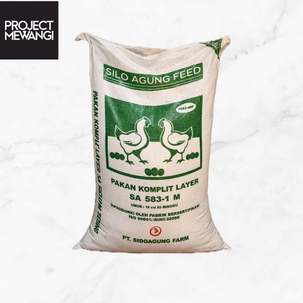 1zak/Karung 50Kg Pakan Ayam Petelur Silo Agung Feed