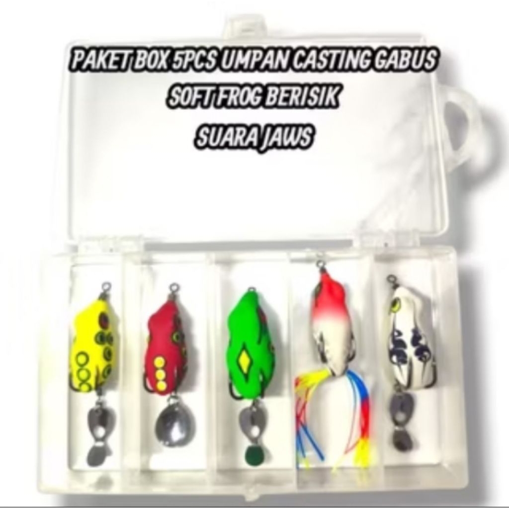 PAKET BOK 5 PCS UMPAN CASTING GABUS SUARA BERISIK SUARA JAWS