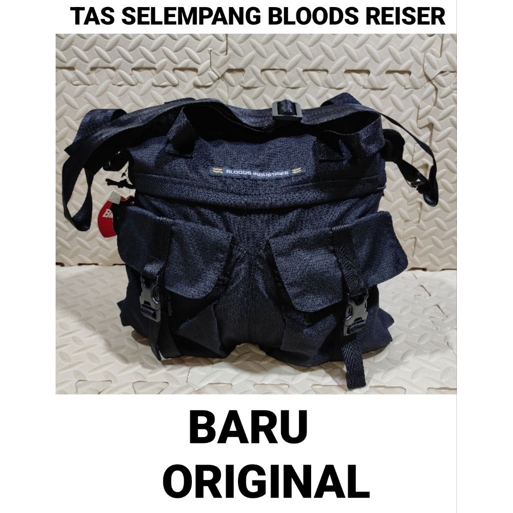 Bloods Reg Slingbag Tas Selempang Bloods Reiser Black Original
