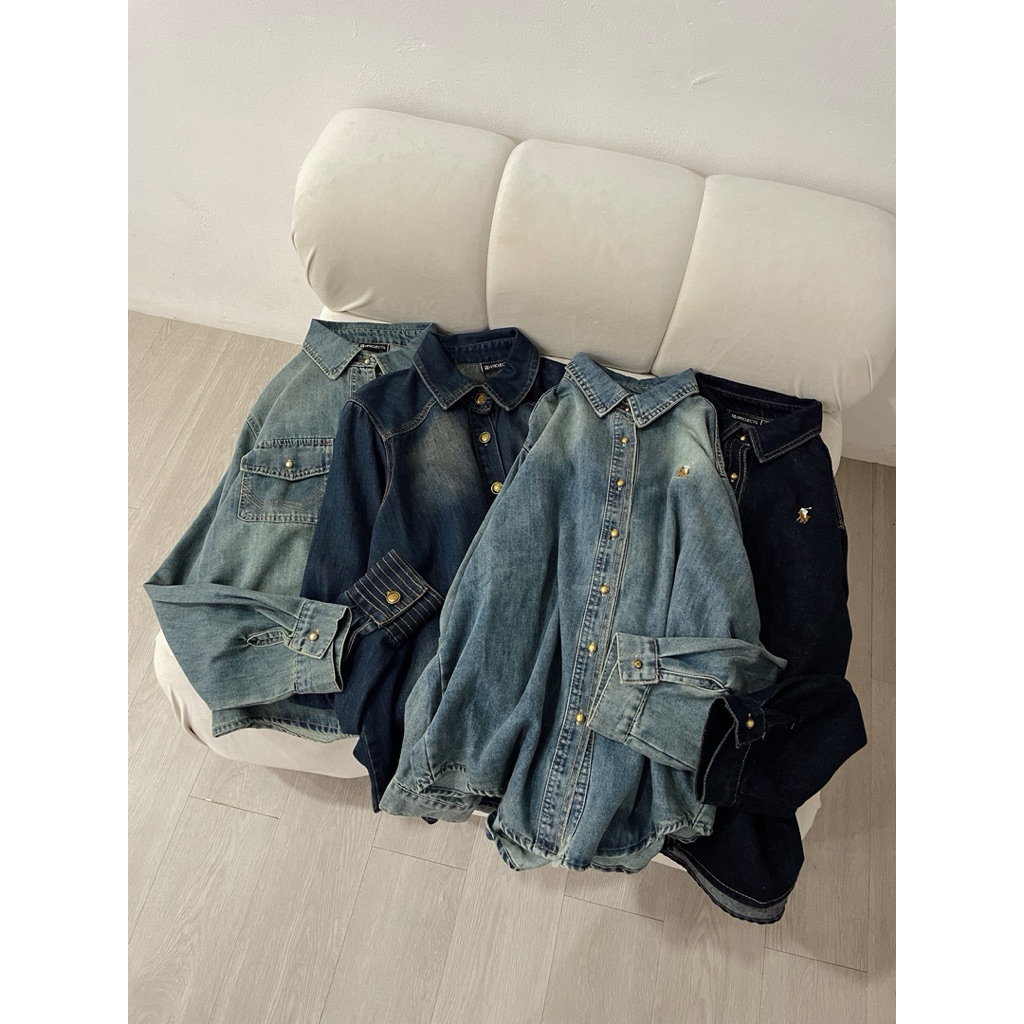 Hprojects - Maru Denim Series (Kemeja Denim Wanita / Kemeja Jeans Wanita)