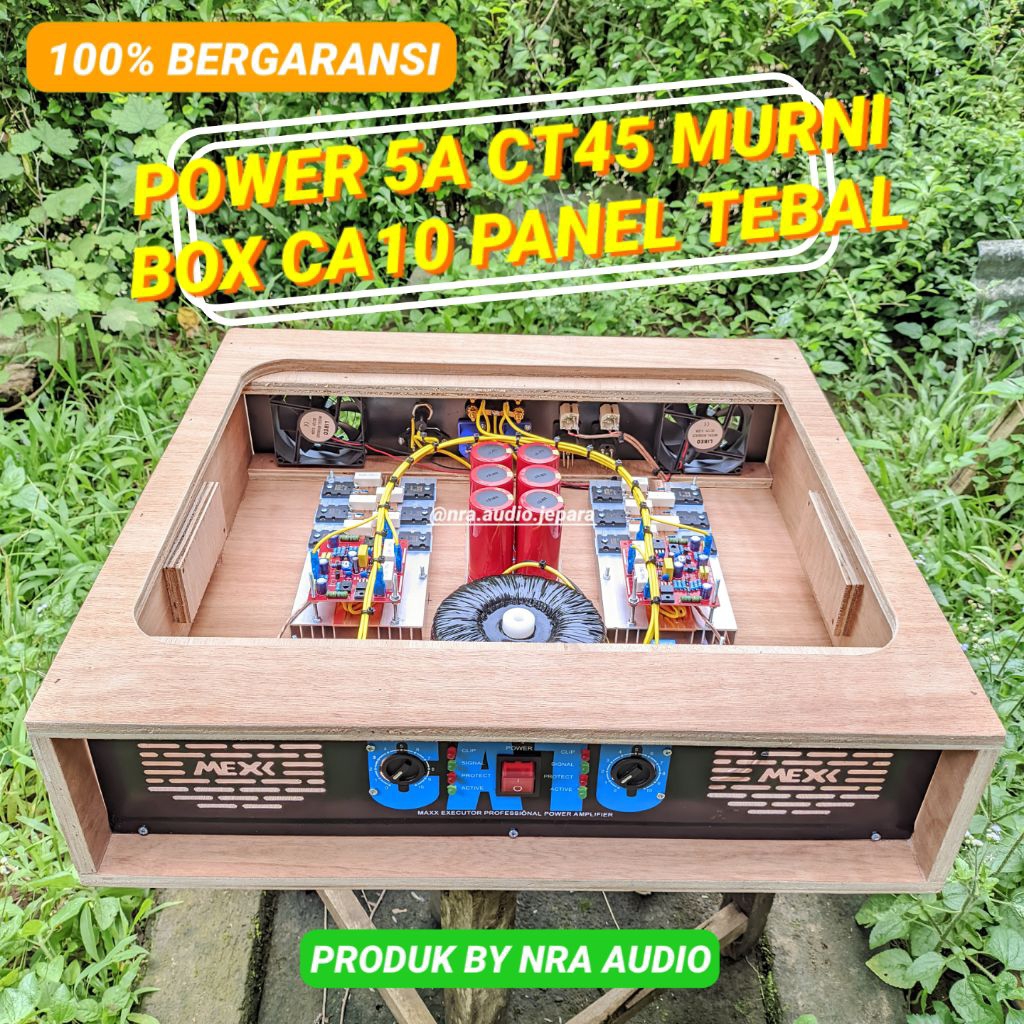 POWER 5 AMPER CT45 DONAT MURNI RAKITAN BOX CA10 POWER AMPLIFIER RAKITAN BOX CA10 POWER 5A CT45 POWER