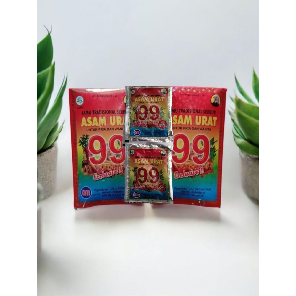 Jamu tradisional asam urat 99 exclusive - 30 sachet original