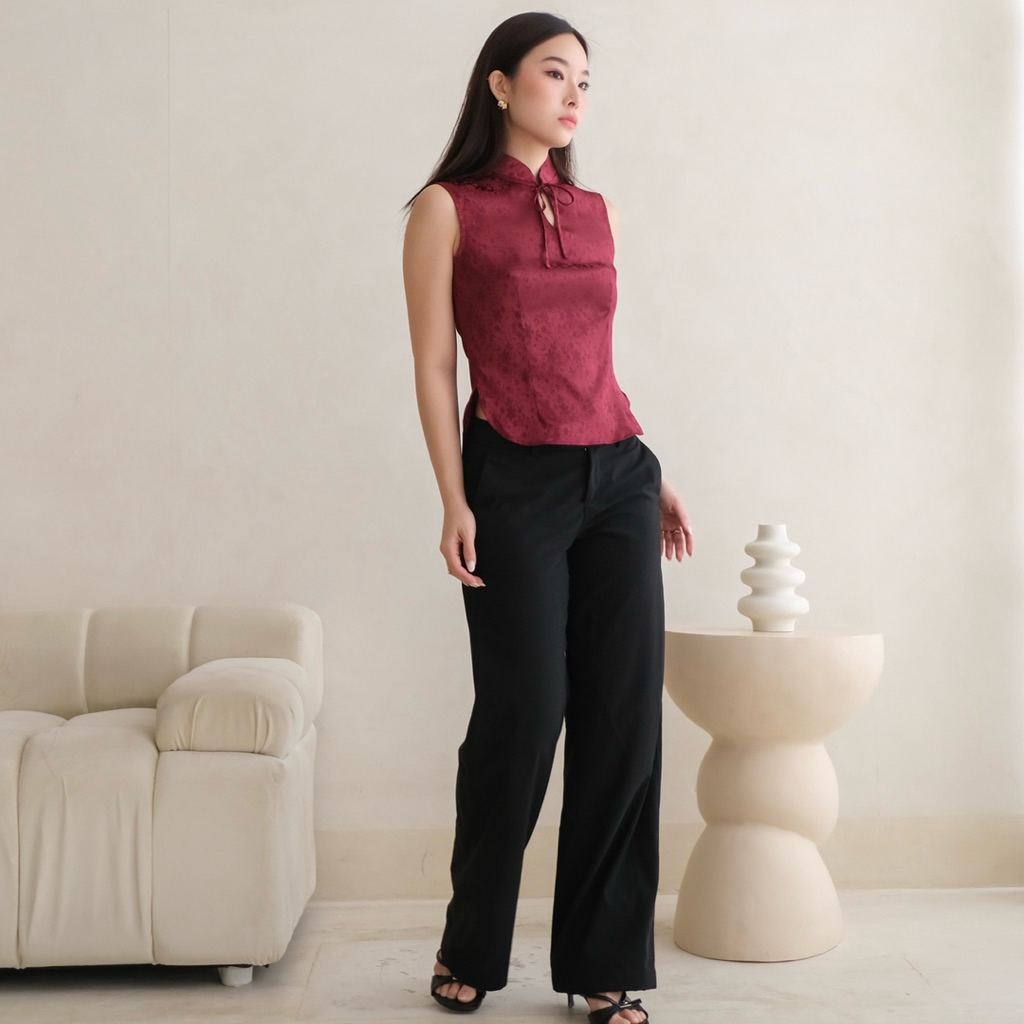 [FOYE] Xin Top / Cheongsam Wanita / Atasan Wanita / Sleeveless Top