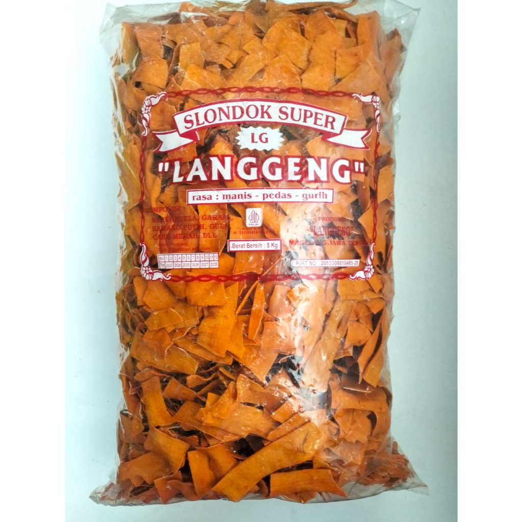 Kerupuk Slondok Merah Mentah 5kg