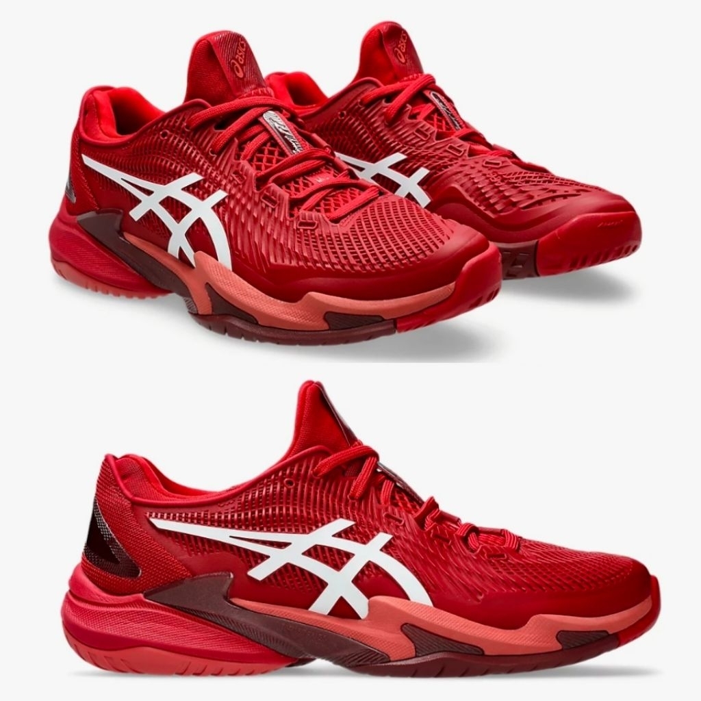 Sepatu Tenis Asics Court FF 3 Novak "Cranberry/White"