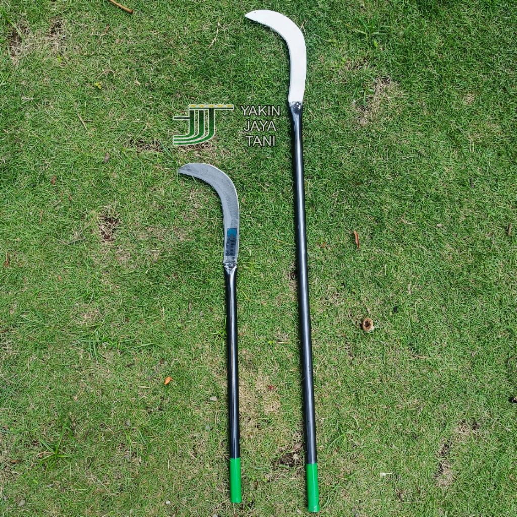 alat penyiang rumput - pemetik buah - kastrasi - sabit baja selendang multifungsi jhisung - panjang 