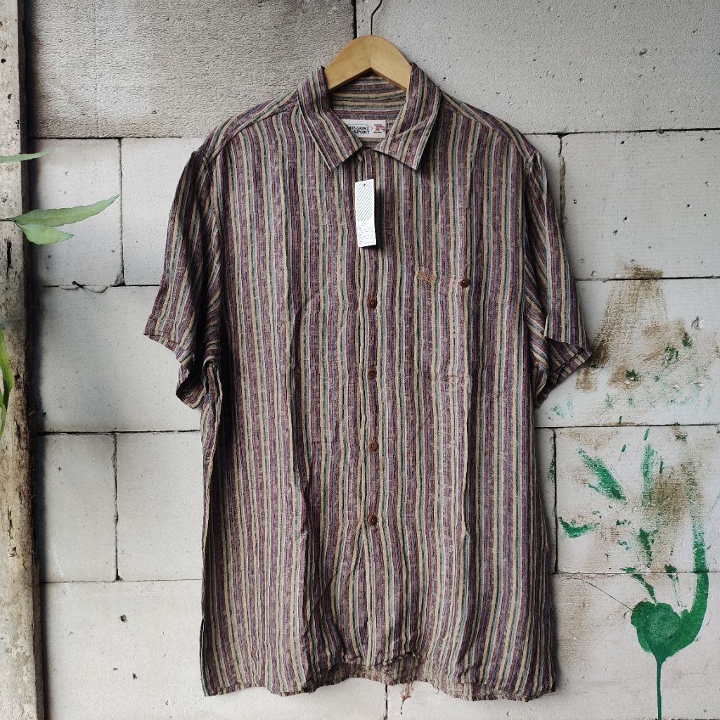 Missoni Sport Kemeja Linen Casual Vintage Shirt