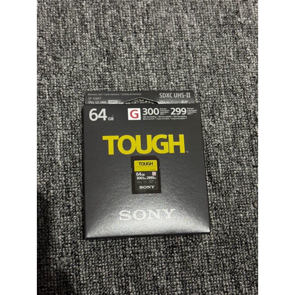 MASIH SEGEL Sony 64GB 64 GB G Tough SF-G Series Memori Kamera UHS-II SDHC Memory Card G Tough
