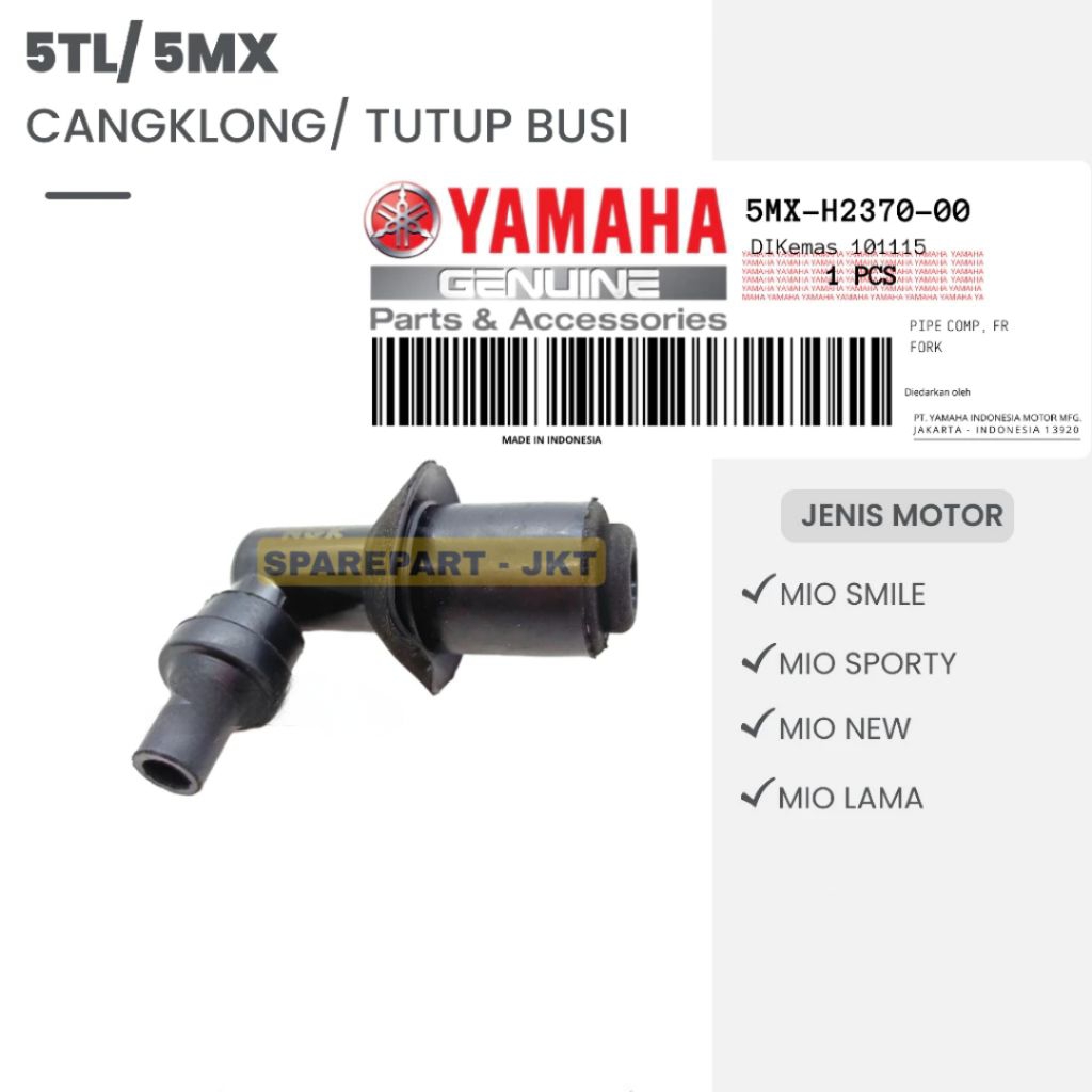 CANGKOLNG TUTUP BUSI (5TL)MOTOR MIO SPORTY