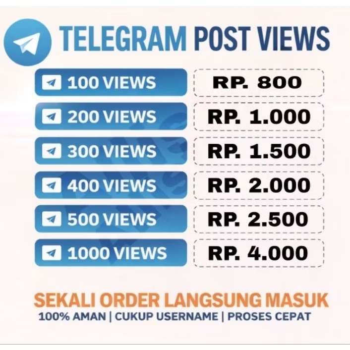POST VIEW TELEGRAM CHANNEL / TELEGRAM CHANNEL VIEW MURAH