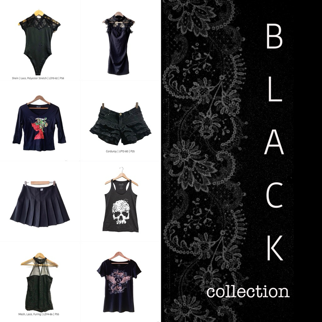 [Vol 1]  Y2K Black Collection | Gothic | Dark Coquette | Fairy Grunge | Dark Grunge
