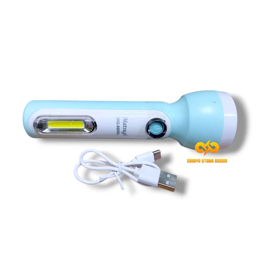 Matsugi Senter Tangan MG-8606L – LED 3W Rechargeable