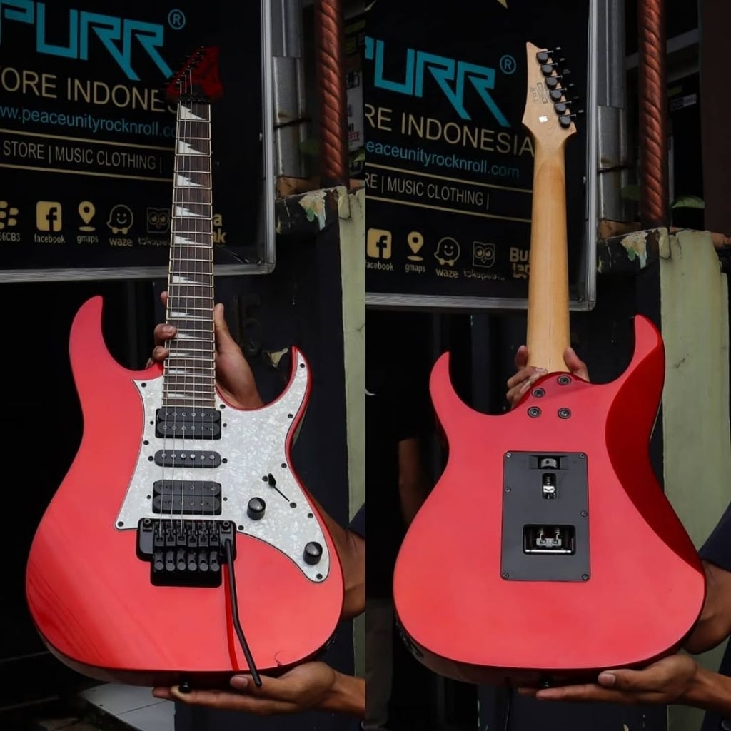 GITAR ELEKTRIK IBANEZ RG350DXZ - CANDY APPLE RED Made in Indonesia