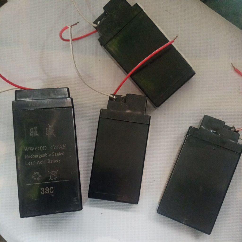 Batre Bekas Timbangan Digital 4V Borongan Ampere Gambling