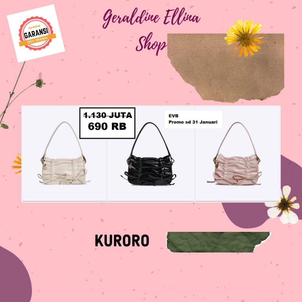 Tas selempang wanita sale EVB shoulder bag original seri KURORO
