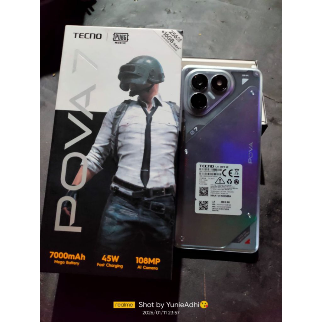 Tecno Pova 7 5G 8/256GB - Desain Stylish, Performa Gahar, Kamera 50MP