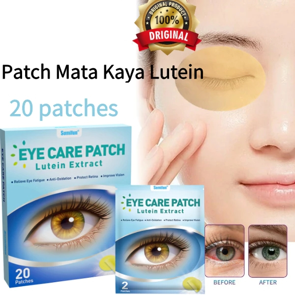 20Pcs Obat Mata Tempel Eye Patch Plester Mata Herbal Lutein Cold Eye Care Patches Maske Masker Mata 