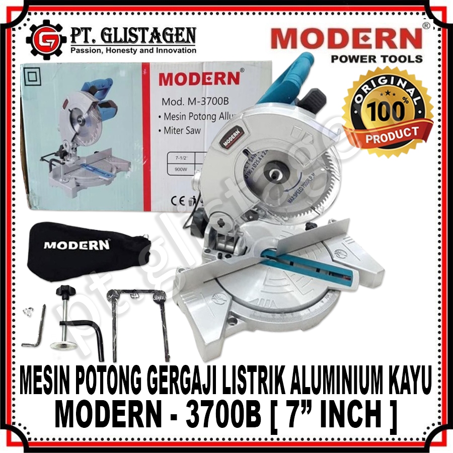 MODERN M3700 Mesin Potong Gergaji Listrik Alumunium Kayu Holo Galvalum M-3700 3700 ORIGINAL MODERN
