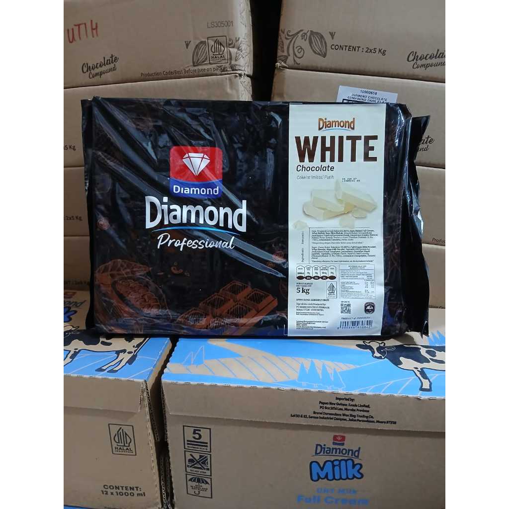 Coklat Putih 5kg Diamond White Chocolate Compound
