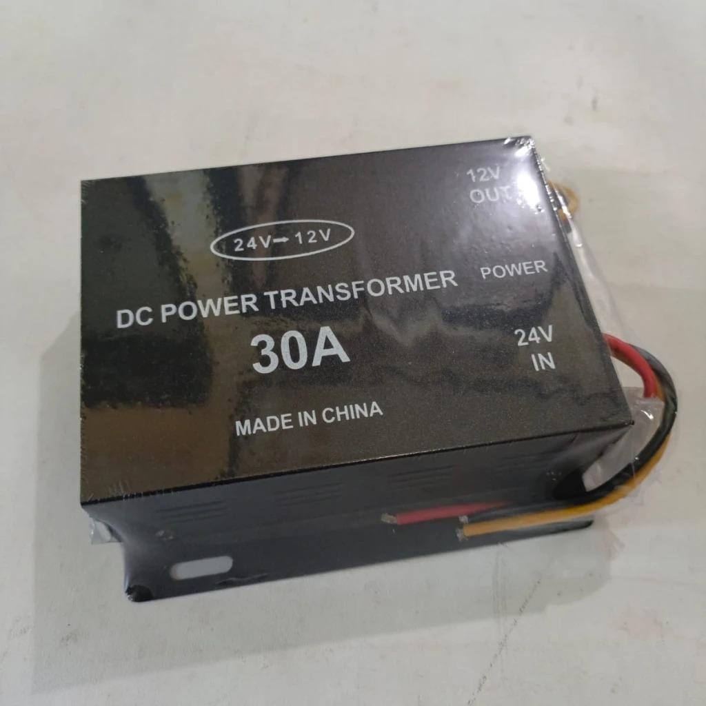 Trafo Step Down 24V DC ke 12V DC 30Ampere Penurun Tegangan Dimensi 11.5x7.8x4cm