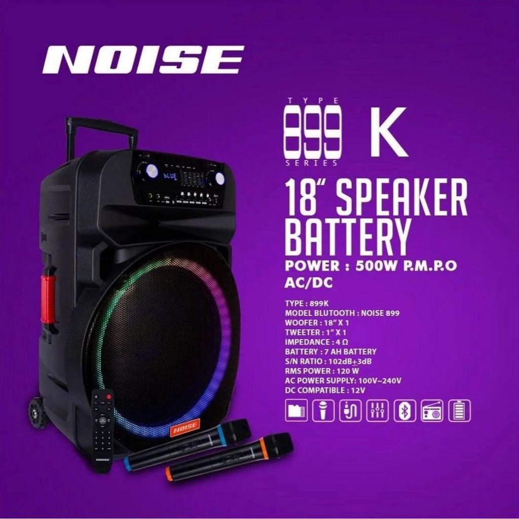 Speaker Portable Wireless NOISE 899 K Original 15 inch Bluetooth 899k