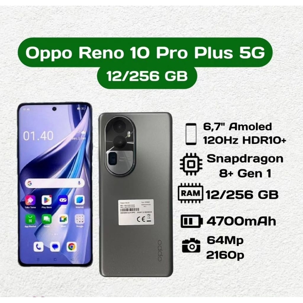 Oppo Reno 10 Pro Plus 5G 12/256 GB Second