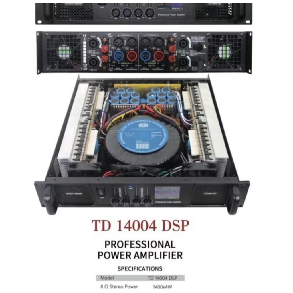 POWER AMPLIFIER SOUNDSTANDAR TD14004 DSP TD 14004 DSP